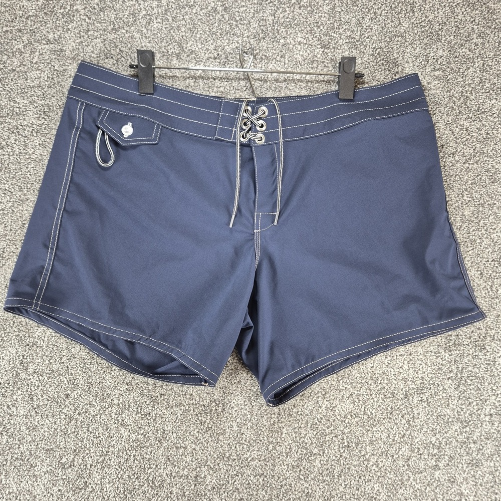 Birdwell‎ Beach Britches 405 Board Shorts Women's 16 Navy Made in USA